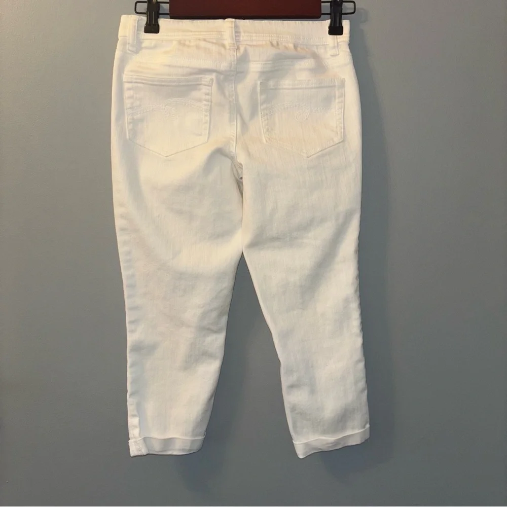 Girls Justice White Capri Jeans - Size 14R